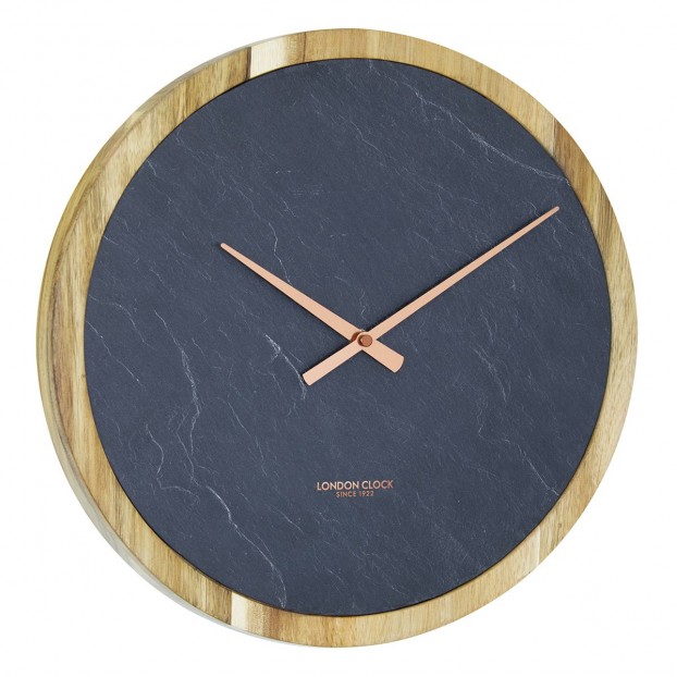 Настенные часы London Clock Company CARBON LARGE #24398